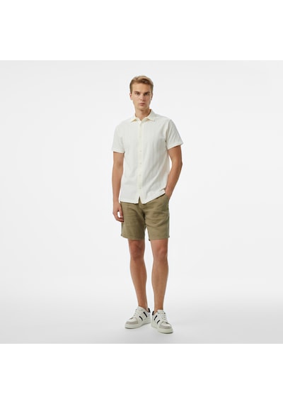 Nautica Erkek Ekru Classic Fit Polo Düz K55323t Krem
