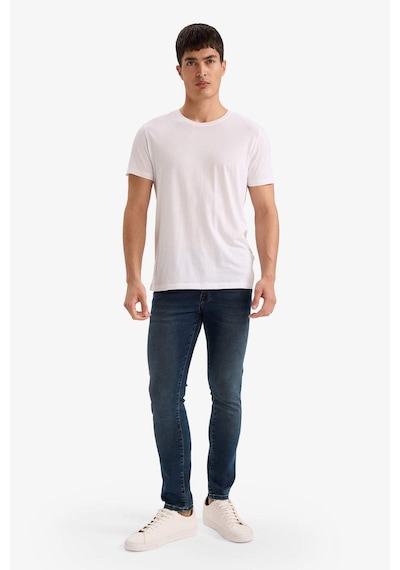 Defacto Pedro Slim Fit Dar Kalıp Normal Bel Dar Paça Jean Pantolon G3233ax25aunm41 Yeşil-nm41