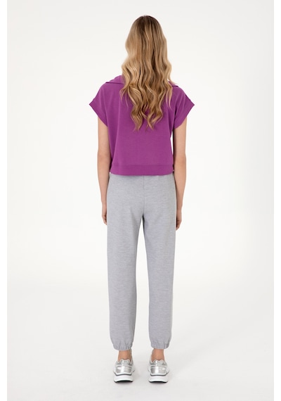 U.S. Polo Assn. Kadın Gri Melanj Jogger Eşofman Altı 50306710-VR086