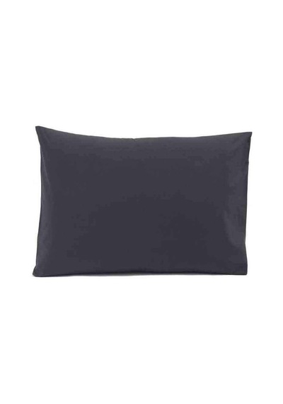 %100 Pamuk Ranforce Antrasit Yastık Kılıfı 50x70 Cm 2 Adet Çok Renkli