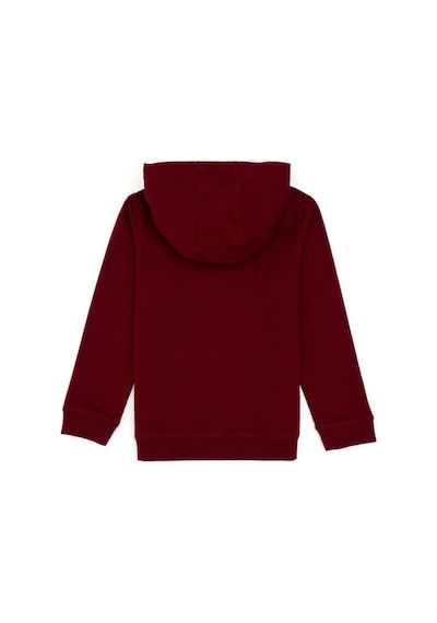 U.S. Polo Assn. Kız Çocuk Bordo Fermuarlı Basic Sweatshirt 50296390-VR014
