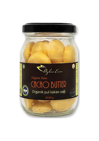 Ayhan Ercan Organik Cacao Butter Wafer Flake Pul Kakao Yağı 80 G