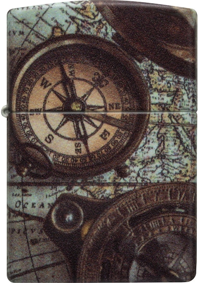 Zippo 49352 Compass Design Çakmak - 49916-100740