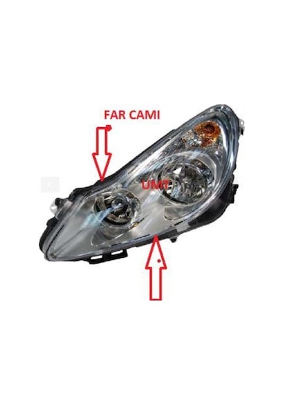 Opel Corsa D Far Camı Sol 06 -10