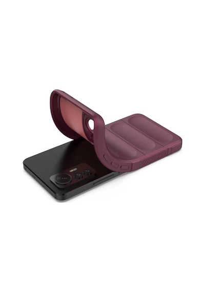 Xiaomi Mi 12 Lite Kılıf Optimum Silikon Bordo