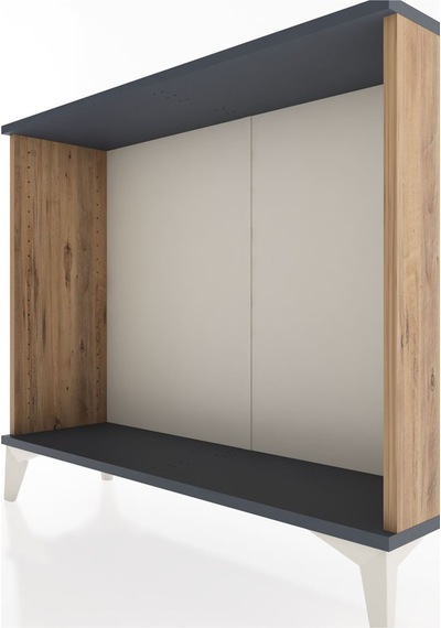 Arges Şifonyer 88x30x80 Çam-antrasit Çam