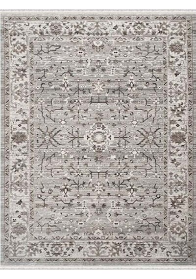 Mariesse Home Antik Serisi Vintage Modern Dokuma Salon Oturma Odası Halısı 405-bej