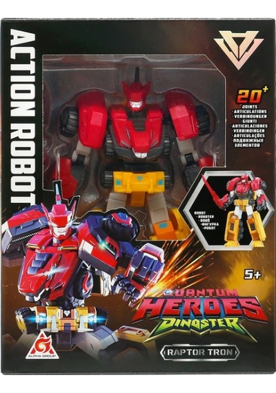 Quantum Heroes Dinoster Aksiyon Robot Raptor Tron Cicciobello