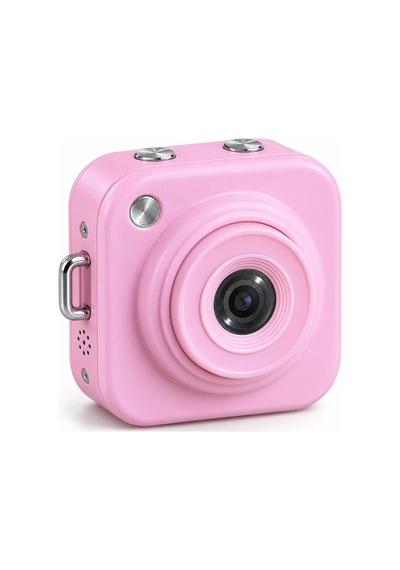 Taşınabilir Pembe Mini Dijital Fotoğraf Makinesi 2,01 İnç Ekran