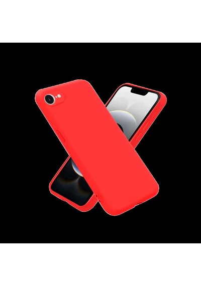 Apple Uyumlu   iPhone 16e Kılıf Nano İçi Kadife Silikon - Kırmızı