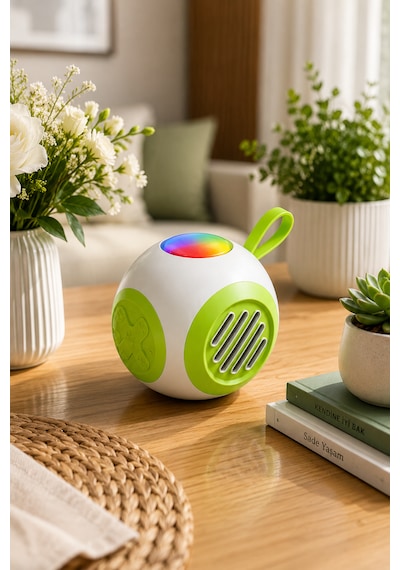 Rgb Işıklı Taşınabilir Bluetooth Hoparlör 6w Güçlü Ses, 1200 Mah Batarya, Bluetooth 5.4, Tf Kart Destekli Mini Kablosuz Hoparlör