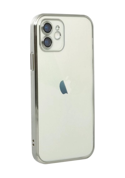 İphone 12 Kılıf Razer Lensli Silikon - Gümüş