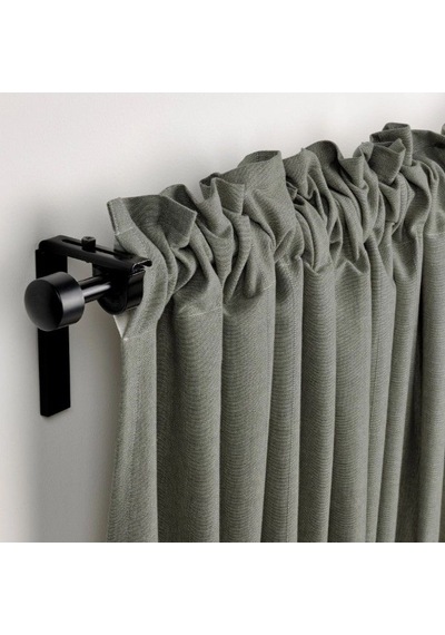 Ikea Lenda Fon Perde 140x300 Cm Koyu Yeşil