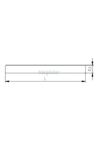İzeltaş 1850 Bijon Anahtar Mili 18x630 mm