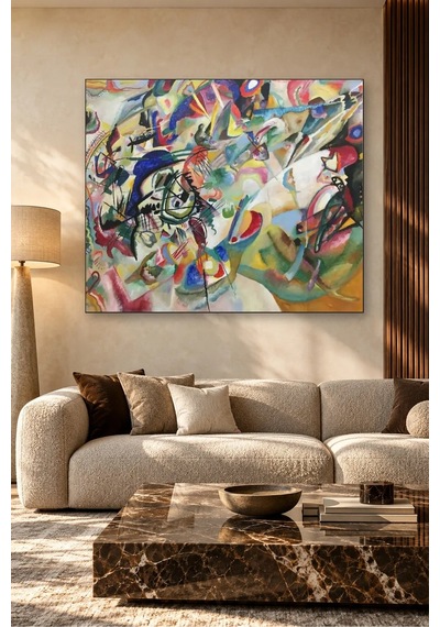 Fida Kandinsky Kompozisyon Vıı Canvas Tablo Çok Renkli