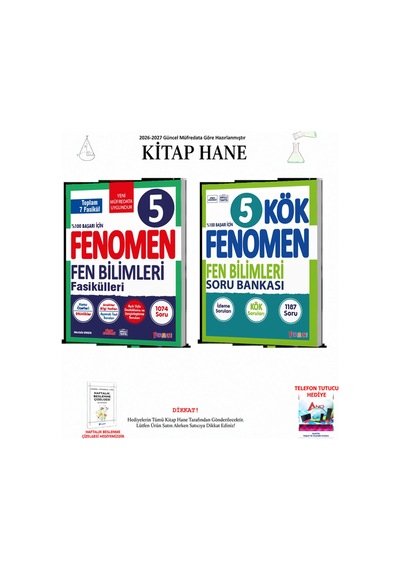 Fenomen 5. Sınıf Fen Fasikülleri + Kök Fen Sb 2 Kitap Seti