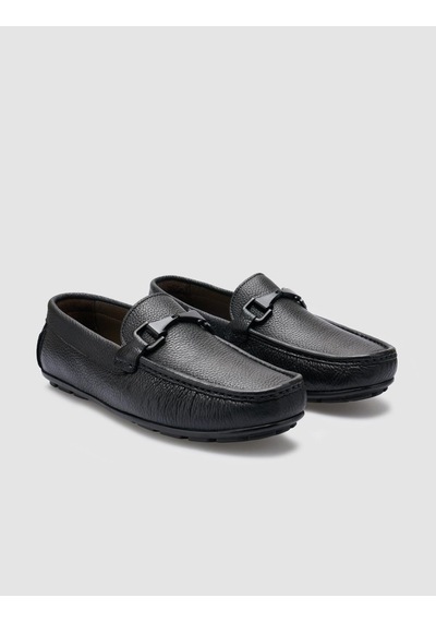 Cabani %100 Hakiki Deri Siyah Erkek Loafer Siyah