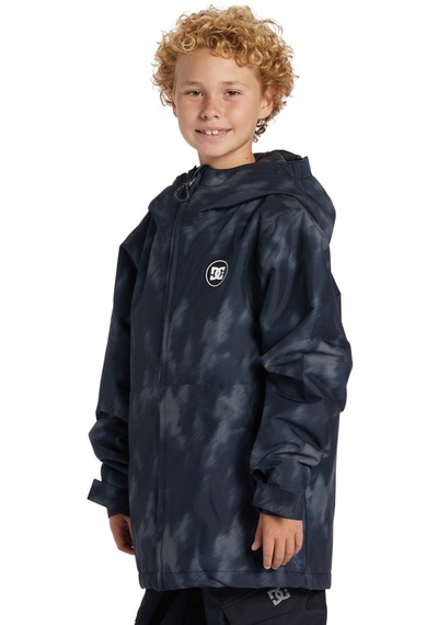 Dc Dc Basis Print Youth Erkek Çocuk Siyah Snowboard Ceketi Xkk