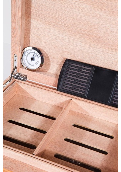 Humidor / Puro Saklama Kutusu Kahverengi - Siyah