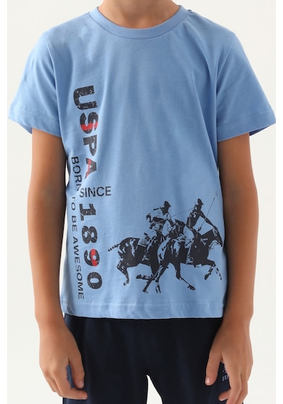 U.S. Polo Assn. Lisanslı To Be İndigo Erkek Çocuk Kapri Takım 5274-43051 İndigo
