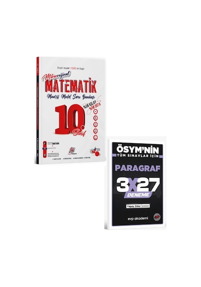 Orijinal 2027 10. Sınıf Matematik Mikro Orijinal Maarif Model Soru Bankası+ Evp Akademi Paragraf
