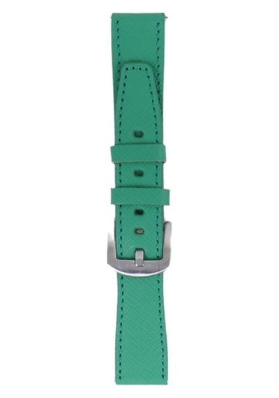 Fro Lw38-43 20 Mm Hakiki Deri Safiano Yeşil Kordon Silver Toka