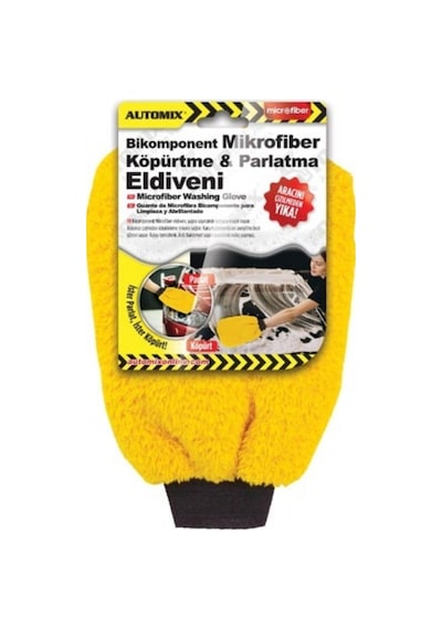 Automix 4463 Bikomponent Mikrofiber Köpürtme ve Parlatma Eldiveni