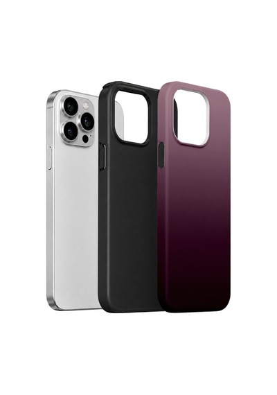 Velvoria Valestra Mauve Mist Gradient Apple iPhone Uyumlu 15 Pro Darbe Korumalı Kılıf Valestra Select - Mauve Mist Gradient