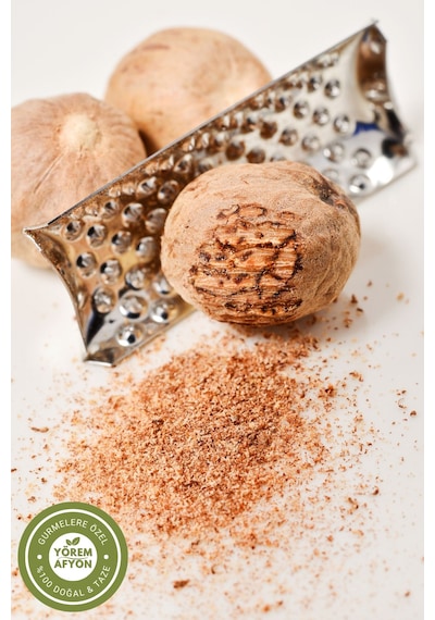 Yörem Afyon Keskin Aromalı Mutfakların Vazgeçilmezi Iri Tane Muskat, Hint Cevizi Myristica Fragrans 35gr.