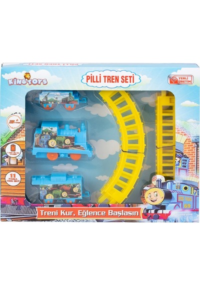 Oyuncak Thomas Tren Seti Raylı Vagonlu Pilli Thomas Tren Oyuncak
