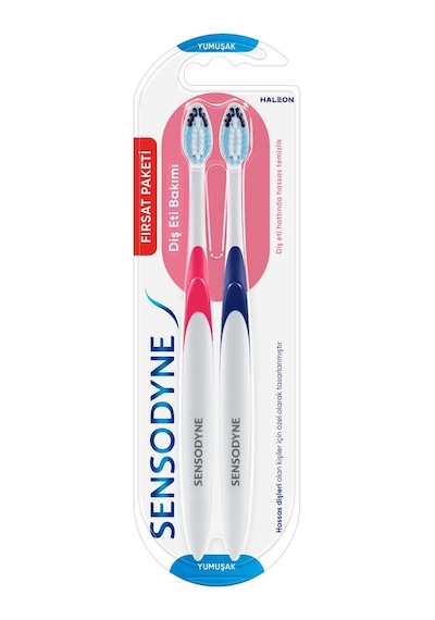 Sensodyne Diş Eti Diş Fırçası 1+1 Yumuşak - Hassas Dişler İçin 6'li Avantaj Paketi - 6 Adet Tarı