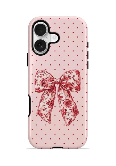 Velvoria Valestra Vintage Rose Bow Dot Apple Apple iPhone Uyumlu 16 Plus Darbe Korumalı Kılıf Valestra Select - Vintage Rose Bow Dot Velvoria Valestra Vintage Rose Bow Dot Apple Apple iPhone Uyumlu 16 Plus Darbe Korumalı Kılıf Valestra Select - Vintage Rose Bow Dot
