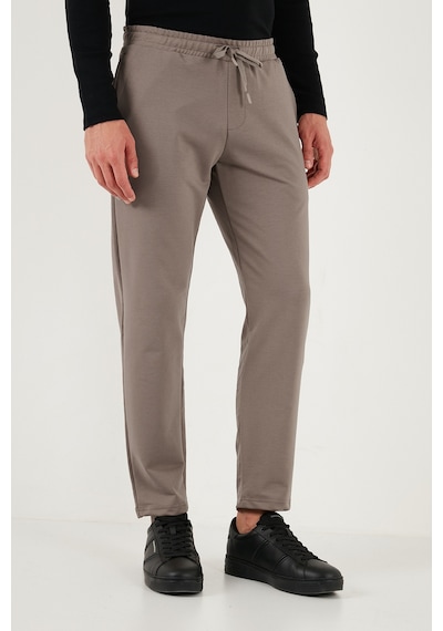 Buratti Regular Fit Normal Bel Düz Paça Erkek Eşofman Altı 5908050 Toprak