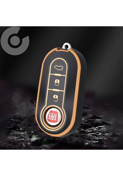 Fiat 500 Doblo Fiorino Punto Ducato Bravo Panda Tpu Anahtar Kılıfı Mavi Gold
