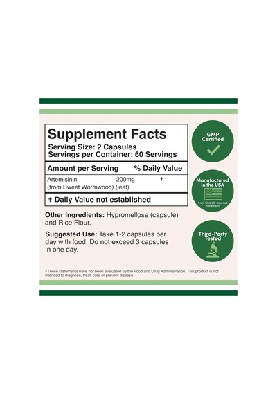 Double Wood Artemisinin 200 MG 120 Kapsül