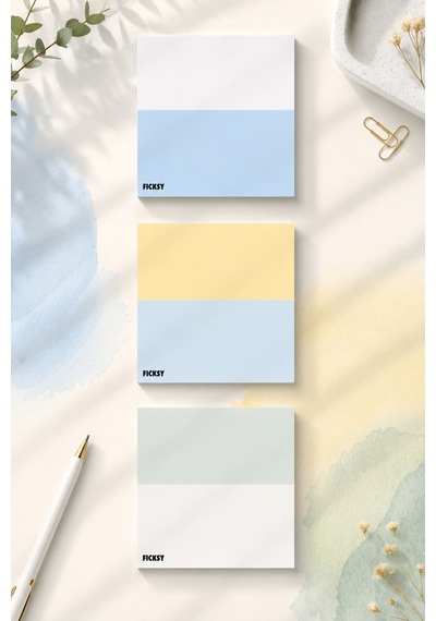 Çiçek Bloknot - 9 9 Cm Ebat- 50 Yaprak - Notepad - Memopad - Çizgisiz Not Kağıdı- To Do List - 3511