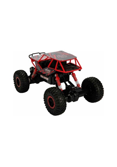 Rock Crawler 1:16 Ölçek 4x4 Uzaktan Kumandalı Buggy Jeep 27 Mhz Kumanda Kontrollü Oyuncak Jeep Kırmızı
