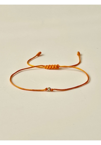 14 Ayar Dorika Toplu Rengarenk Altın Bileklik Gold Bracelet İpli Altın Bileklik Gümüş - Bronz