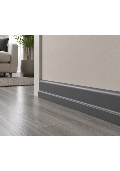 Laminant Parke Süpürgelik S Model 8cm Antrasit 227