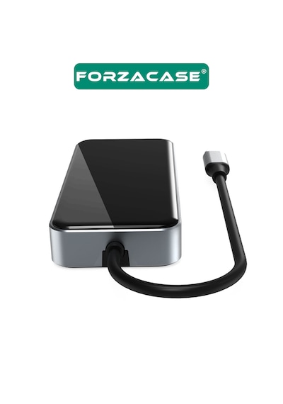 Forzacase Type-c To Hdmı 5 Usb 3.0 Rj45 Usb-c 60w Tf Ve Sd Dönüştürücü 10in1 Hub - Fc1153