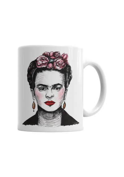 Frida Kahlo Kupa Bardak Porselen No28631 Karışık