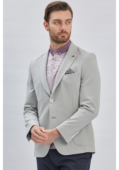 İmza Gri Desenli Kırlangıç Yaka Likralı 6 Drop Slim Fit Dar Kesim Casual Ceket 1002240155-gri Gri İmza Gri Desenli Kırlangıç Yaka Likralı 6 Drop Slim Fit Dar Kesim Casual Ceket 1002240155-gri Gri