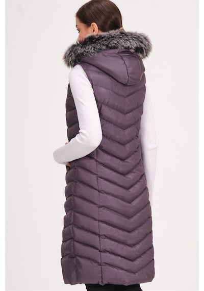 Dewberry Bayan Yelek Z6684 Antrasit
