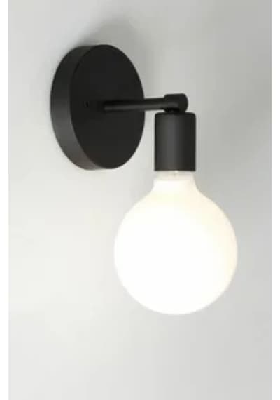Riolight Modern Tekli Metal Aplik Siyah