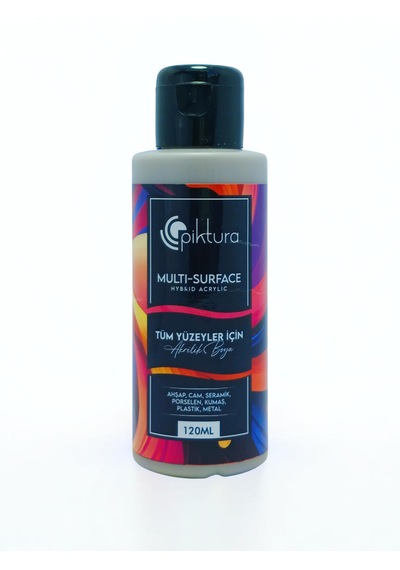Piktura Akrilik Multisurface Boya 120ml Kül Gri Kül Gri