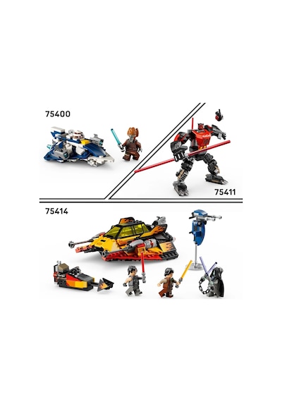 LEGO® Star Wars: Rebuild The Galaxy™ Force Burner Kar Motoru 75414 - 7 Yaş ve Üzeri Çocuklar için Yaratıcı Oyuncak Yapım Seti (349 Parça)