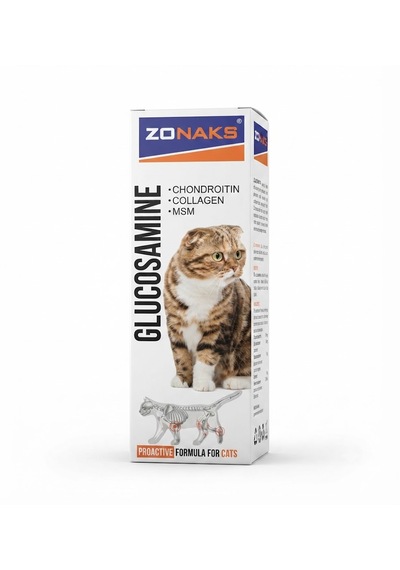Kediler Için Eklem Sağlığı Destekleyici 50 Ml Chondroitin, Collagen Ve Msm Içeren Profesyonel