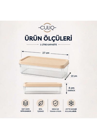 5'li Saklama Kabı Seti İle Mutfağınızda Düzeni Ve Pratikliği Bir Araya Getirin. Bej