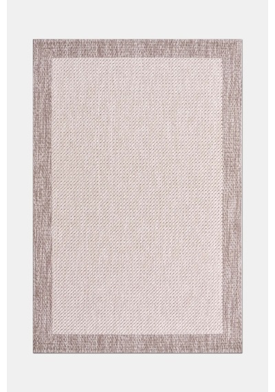Vatra Krem Vizon Sisal Görünümlü Modern Polyester Halı, Robot Süpürge Uyumlu, Kolay Temizlenebilir Mutfak Koridor Halısı Krem/vizon