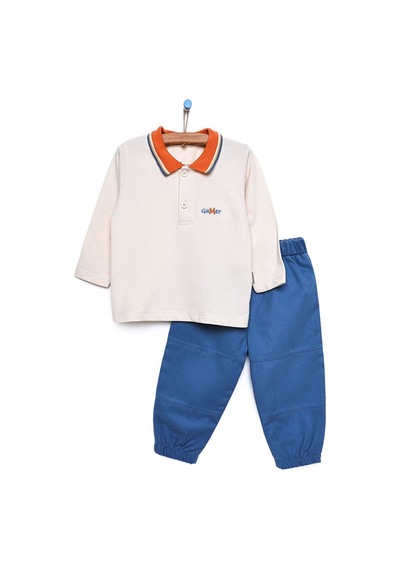 Bebbek My Little Boy Sweatshirt-pantolon Erkek Bebek 23KBBEETKM012 Bej